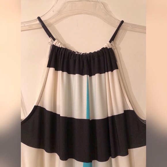 MAGGY L Sleeveless ColorBlock Maxi-Dress EUC - Picture 5 of 8